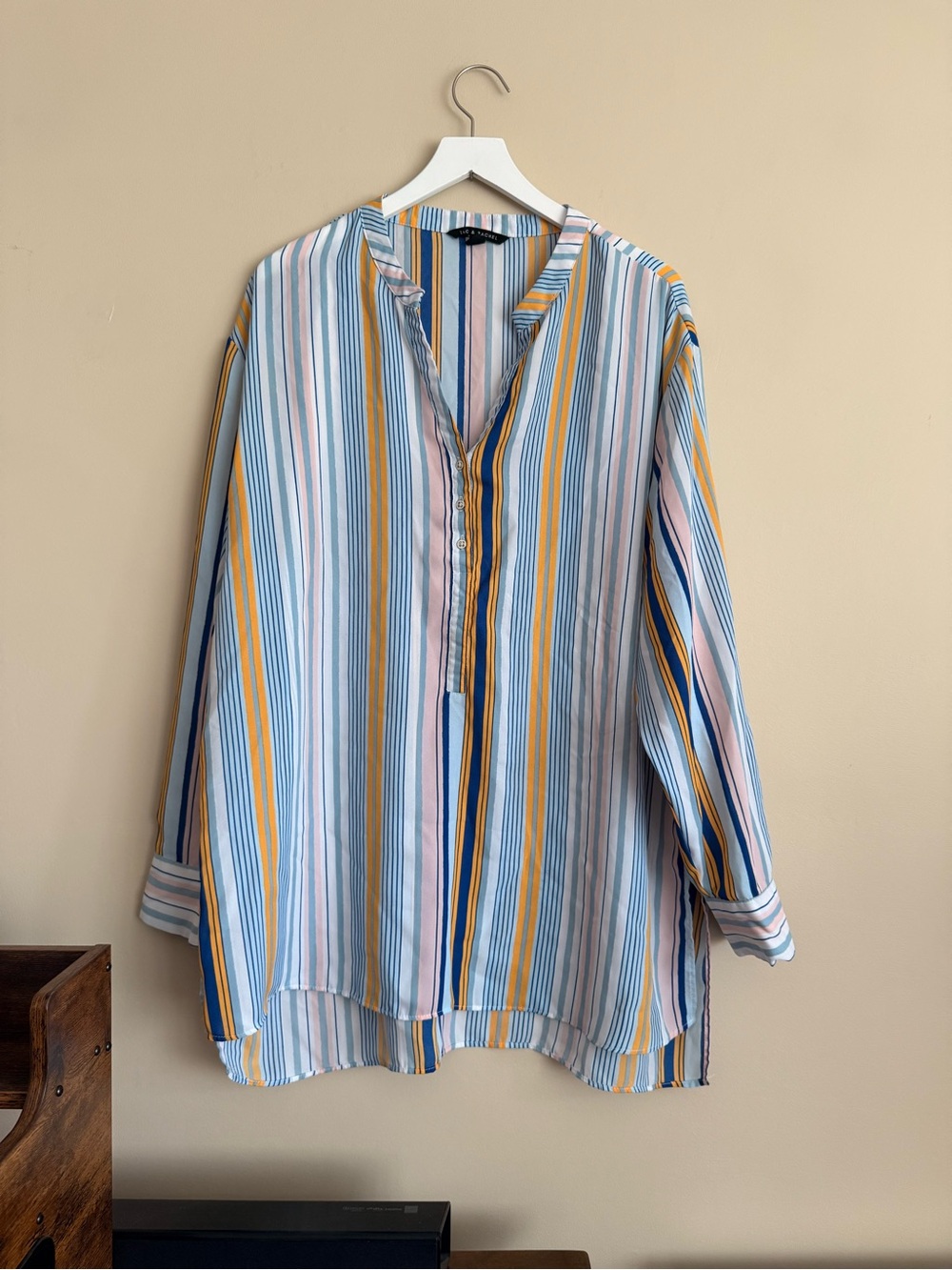 Zac & Rachel Striped Blouse Size XL